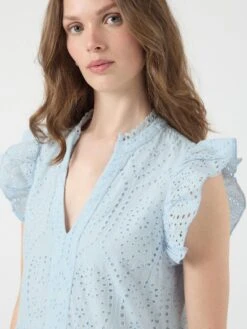 YASHOLI MOUWLOZE JURK -YAS Kleding Winkel 26019496 IceWater 006