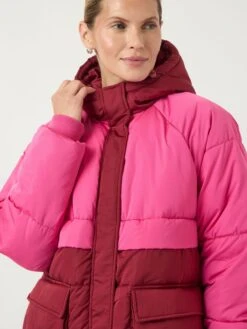 YASSOF GEWATTEERDE JAS -YAS Kleding Winkel 26028243 TibetanRed 1235682 006