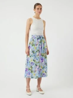 YASSAVANNA MAXI ROK -YAS Kleding Winkel 26028279 ClearSky 1157710 005