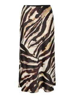 YASPELLA MIDDELLANGE ROK -YAS Kleding Winkel 26030737 Sandshell 1214298 001