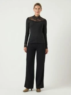 YASBLACE TOP MET LANGE MOUWEN 11 YASBLACE TOP MET LANGE MOUWEN -YAS Kleding Winkel 26031749 Black 005