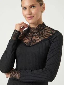 YASBLACE TOP MET LANGE MOUWEN 10 YASBLACE TOP MET LANGE MOUWEN -YAS Kleding Winkel 26031749 Black 006