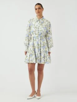 YASTILERA MINI JURK -YAS Kleding Winkel 26031885 StarWhite 1183091 005