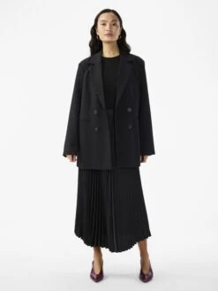 YASCELINE MIDDELLANGE ROK -YAS Kleding Winkel 26032184 Black 005