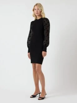 YASDOTME GEBREIDE JURK -YAS Kleding Winkel 26032451 Black 005