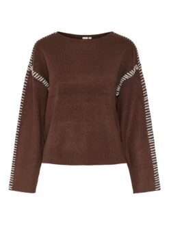 YASSTITCHA GEBREIDE TRUI 12 YASSTITCHA GEBREIDE TRUI -YAS Kleding Winkel 26032495 ChicoryCoffee 001
