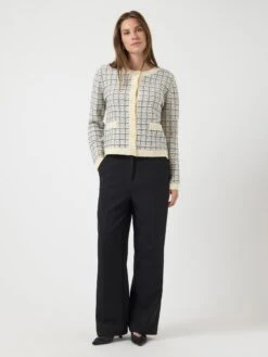 YASLIVIA GEBREID VEST -YAS Kleding Winkel 26033200 Birch 1197822 005