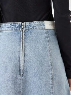 YASSCALLOP DENIM ROK -YAS Kleding Winkel 26033237 LightBlueDenim 007