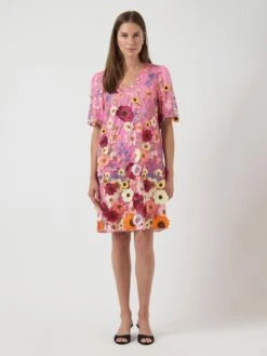 YASFLOWERING MINI JURK -YAS Kleding Winkel 26033265 PinkLavender 1093998 005