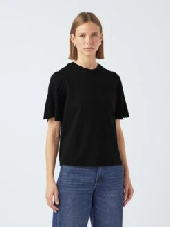 YASLEX BRODERIE ANGLAISE T-SHIRT