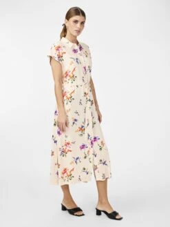 YASASINA MIDI JURK -YAS Kleding Winkel 26034003 WhitecapGray 1109026 005