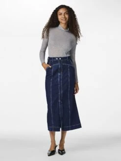 YASTELA DENIM ROK 11 YASTELA DENIM ROK -YAS Kleding Winkel 26034734 DarkBlueDenim 1126868 005