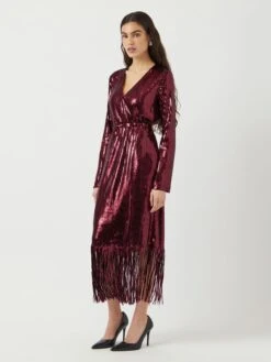 YASTIO PAILLETTEN MAXI-JURK -YAS Kleding Winkel 26035387 PortRoyale 005