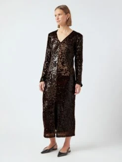 YASPIO MIDI JURK 12 YASPIO MIDI JURK -YAS Kleding Winkel 26035816 DecadentChocolate 005