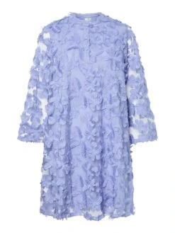 YASKARLY MINI JURK -YAS Kleding Winkel 26036198 BlueHeron 001