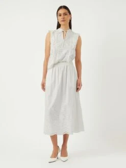 YASLUMA MIDDELLANGE ROK 11 YASLUMA MIDDELLANGE ROK -YAS Kleding Winkel 26036260 StarWhite 005