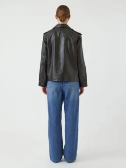 YASANE LEREN JAS -YAS Kleding Winkel 26036286 Black 004