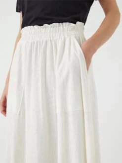 YASFLAXY MIDDELLANGE ROK -YAS Kleding Winkel 26036370 StarWhite 006