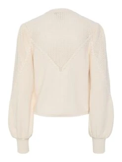 YASMIGAZ GEBREID VEST -YAS Kleding Winkel 26036428 Birch 002