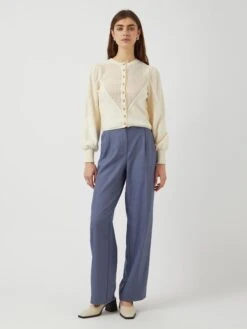 YASMIGAZ GEBREID VEST -YAS Kleding Winkel 26036428 Birch 005