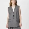YASDENA GILET -YAS Kleding Winkel 26036659 GreyMelange 003