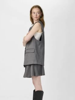 YASDENA GILET -YAS Kleding Winkel 26036659 GreyMelange 007