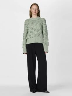 YASICCO GEBREIDE TRUI -YAS Kleding Winkel 26036674 IcebergGreen 005