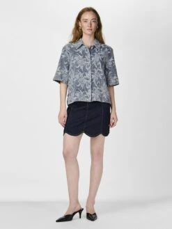 YASFLAMERA SPIJKERBLOUSE -YAS Kleding Winkel 26036738 LightBlue 005