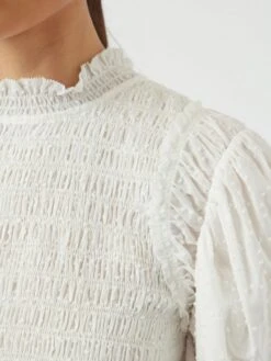 YASSAU TOP MET LANGE MOUWEN -YAS Kleding Winkel 26036833 StarWhite 006