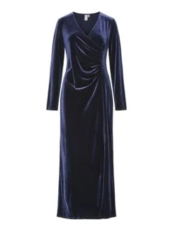 YASSIVA MIDI JURK -YAS Kleding Winkel 26036890 NavyBlazer 001