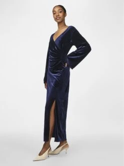 YASSIVA MIDI JURK -YAS Kleding Winkel 26036890 NavyBlazer 005