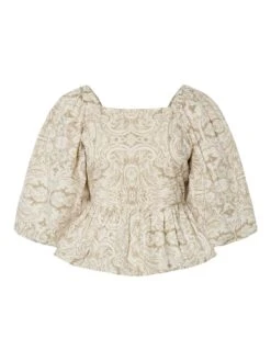 YASARA TOP MET 3/4 MOUWEN -YAS Kleding Winkel 26036909 SilverSage 1167887 001