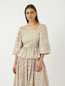 YASARA TOP MET 3/4 MOUWEN