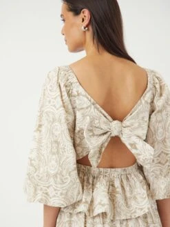 YASARA TOP MET 3/4 MOUWEN -YAS Kleding Winkel 26036909 SilverSage 1167887 006