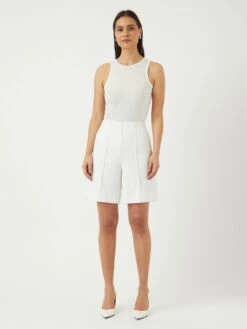 YASILEA SHORTS -YAS Kleding Winkel 26036934 StarWhite 005