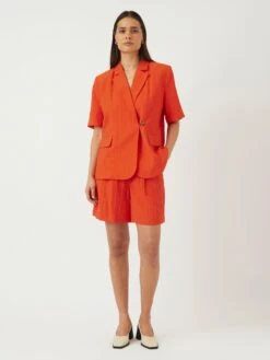 YASSTAW BLAZER -YAS Kleding Winkel 26036935 CherryTomato 005