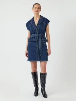 YASLIRA GILET -YAS Kleding Winkel 26036956 MediumBlueDenim 005