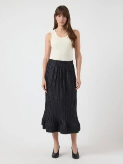 YASRIVA MIDDELLANGE ROK -YAS Kleding Winkel 26036960 Black 005