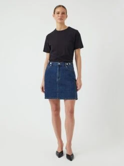 YASLIRA DENIM ROK -YAS Kleding Winkel 26036974 MediumBlueDenim 005