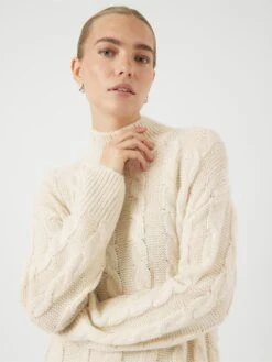 YASLULU GEBREIDE JURK -YAS Kleding Winkel 26037054 Birch 006