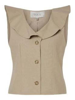 YASLIGGA GILET -YAS Kleding Winkel 26037065 Humus 001