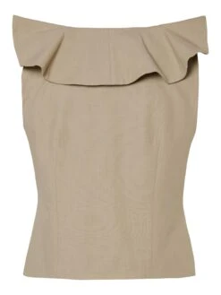 YASLIGGA GILET -YAS Kleding Winkel 26037065 Humus 002