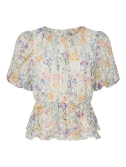 YASLEANNA TOP MET KORTE MOUWEN