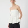 YASFERA MOUWLOZE TOP -YAS Kleding Winkel 26037152 StarWhite 003