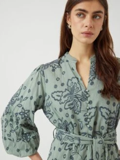 YASRIMIS KORTE JURK -YAS Kleding Winkel 26037278 IcebergGreen 1177744 006