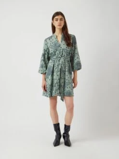 YASRIMIS KORTE JURK -YAS Kleding Winkel 26037278 IcebergGreen 1177744 007