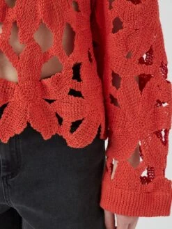 YASRUMA GEBREIDE TOP -YAS Kleding Winkel 26037324 CherryTomato 006