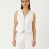 YASILEA GILET -YAS Kleding Winkel 26037351 StarWhite 003