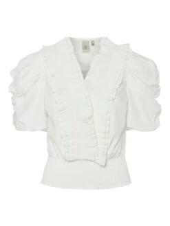 YASAKERA SHIRT MET 2/4 MOUWEN -YAS Kleding Winkel 26037352 StarWhite 001