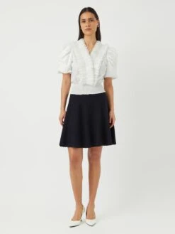 YASAKERA SHIRT MET 2/4 MOUWEN -YAS Kleding Winkel 26037352 StarWhite 005